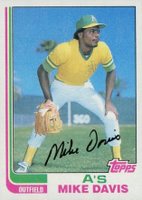 1982 Topps #671 Mike Davis Baseball Card
