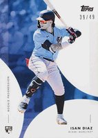 2020 Topps on Demand MLB Rookie Progression #24B Isan Diaz Blue Baseball Card