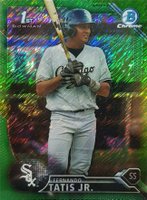 2016 Bowman Prospects #BCP17 Fernando Tatis Jr. Chrome-Green Shimmer Refractor Baseball Card