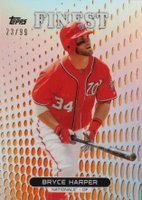 2013 Finest #100 Bryce Harper Orange Refractor Baseball Card