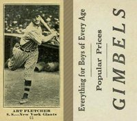 1916 Gimbels #61 Art Fletcher Baseball Card