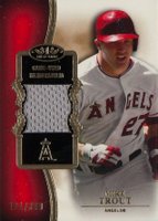 2012 Topps Tier One Top Shelf Relics #MTR Mike Trout Baseball Card
