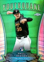 2024 Topps Chrome Youthquake #YQ51 Paul Skenes Update-Green Refractor Baseball Card
