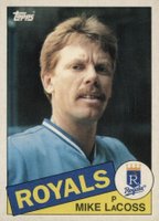 1985 Topps Traded #69T Mike LaCoss Baseball Card