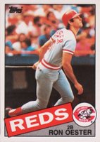 1985 Topps #314 Ron Oester Baseball Card