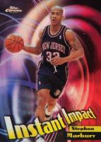 1998 Topps Chrome Instant Impact #I3 Stephon Marbury Refractor Basketball Card