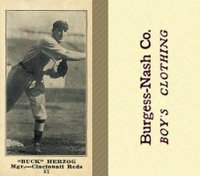 1916 Burgess-Nash Co. #81 Buck Herzog Baseball Card