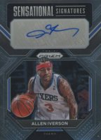 2022 Panini Prizm Sensational Signatures #SSAI Allen Iverson Basketball Card