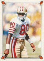 1987 Topps Stickers #61 Jerry Rice Football Card