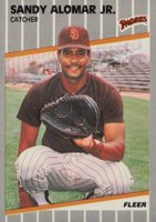 1989 Fleer #300 Sandy Alomar Jr. Baseball Card