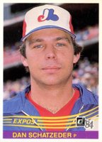 1984 Donruss #132 Dan Schatzeder Baseball Card