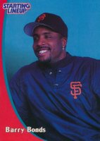1998 Kenner Starting Lineup # Barry Bonds Baseball Card