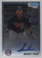 2010 Bowman Chrome Prospects #BCP205 Miguel Sano Autograph Baseball Card
