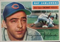 1956 Topps #86g Ray Jablonski Gray Back Baseball Card