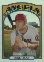 2021 Topps Heritage #169 Mike Trout Chrome-Refractor Baseball Card