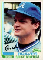 1982 Topps #424 Bruce Benedict Baseball Card