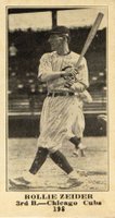 1916 Sporting News #198 Rollie Zeider Blank Back Baseball Card