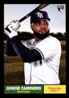 2024 Topps Archives #33 Junior Caminero Black Foilboard Baseball Card