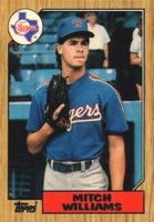 1987 Topps Tiffany #291 Mitch Williams Baseball Card