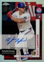 2024 Topps National Sports Collectors Convention Silver Pack Veterans and Rookies #11 Wyatt Langford Autograph Baseball Card