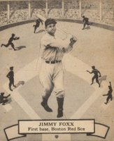 1937 O-Pee-Chee #106 Jimmy Foxx Correct spell Jimmie Baseball Card