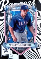 2024 Bowman Sterling Sterling Tek #ST15 Wyatt Langford Baseball Card