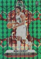 2023 Panini Mosaic #255 Scoot Henderson Green Basketball Card