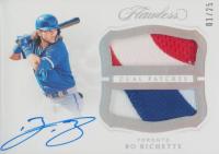 2019 Panini Flawless Dual Patches Autographs #DPABB Bo Bichette Baseball Card
