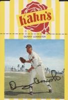 1966 Kahn's Wieners # Denver Lemaster Baseball Card