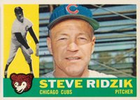 1960 Topps #489 Steve Ridzik Baseball Card