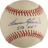 1999 Hall of Fame Autographs # Harmon Killebrew Ball Baseball Card