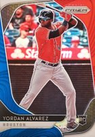 2020 Panini Prizm #181 Yordan Alvarez Red/White/Blue Prizm Baseball Card