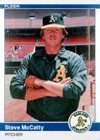 1984 Fleer #454 Steve McCatty Baseball Card