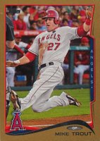 2014 Topps #1 Mike Trout Gold Baseball Card