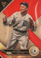 2017 Topps Triple Threads #75 Ty Cobb Ruby 1/1 Baseball Card