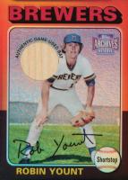 2001 Topps Archives Reserve Rookie Reprint Relic #ARR48 Robin Yount Bat Baseball Card