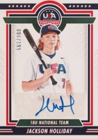 2022 Panini Stars & Stripes USA 18U National Team Signatures #18UJH Jackson Holliday Baseball Card