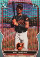 2023 Bowman Chrome Prospects #BCP194 Luis Almeyda Aqua/Pink Vapor Baseball Card