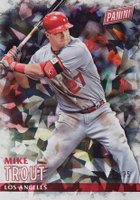 2016 Panini Black Friday #12 Mike Trout Cracked Ice Baseball Card