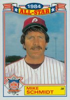1985 Topps All-Star Glossy Set of 22 #4 Mike Schmidt Baseball Card