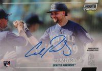 2022 Topps Stadium Club Chrome Autographs #CR Cal Raleigh Baseball Card