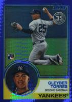 2018 Topps Silver Pack 1983 Chrome Promo #147 Gleyber Torres Blue Refractor Baseball Card