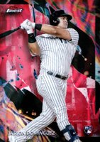 2024 Topps Finest #168 Jasson Dominguez Red Lava Refractor Baseball Card