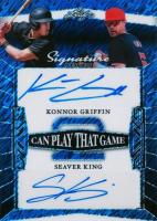 2025 Leaf Signature Series 2 Can Play That Game Autographs #2C21 Konnor Griffin/Seaver King Blue Shimmer 1/1 Baseball Card