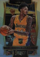2016 Panini Select #91 Brandon Ingram Silver Prizm Basketball Card