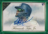 2019 Topps Gallery #56 Fernando Tatis Jr. Autograph-Green Baseball Card