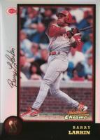 1998 Bowman Chrome #63 Barry Larkin Refractor Baseball Card