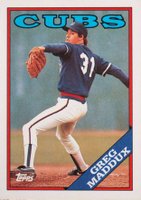 1988 Topps Tiffany #361 Greg Maddux Baseball Card