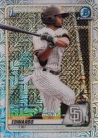 2020 Bowman Chrome Mega Box #BCP10 Xavier Edwards Baseball Card