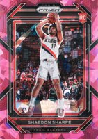 2022 Panini Prizm #250 Shaedon Sharpe Pink Ice Basketball Card